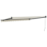 Retractable Awning Cream 4x3 m Fabric and Aluminium - 45-Degree Angle