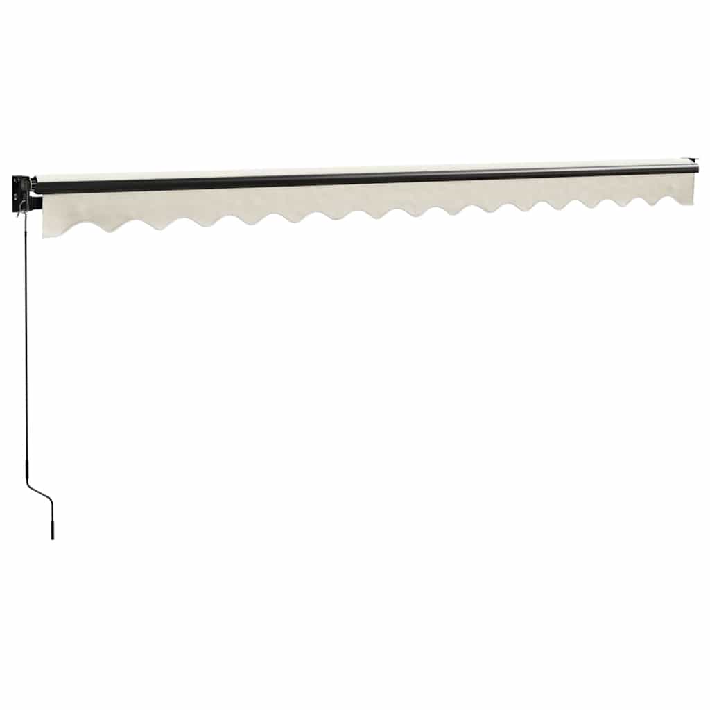 Retractable Awning Cream 4x3 m Fabric and Aluminium
