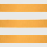 Retractable Awning Yellow and White 4x3 m Fabric and Aluminium
