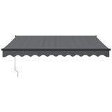 Retractable Awning Anthracite 3x2.5 m Fabric and Aluminium