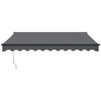 Manual Awning 3 x 2.5 m Anthracite 100% Polyester