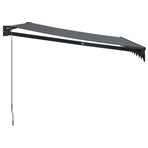 Manual Awning 3 x 2.5 m Anthracite 100% Polyester
