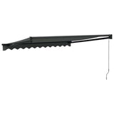 Retractable Awning Anthracite 3x2.5 m Fabric and Aluminium - 45-Degree Angle
