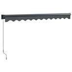 Manual Awning 3 x 2.5 m Anthracite 100% Polyester