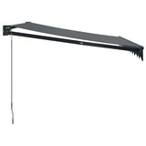 Retractable Awning Anthracite 3.5x2.5 m Fabric and Aluminium - Top-Down View