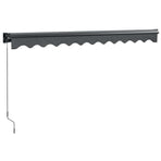 Retractable Awning Anthracite 3.5x2.5 m Fabric and Aluminium