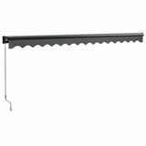 Retractable Awning Anthracite 4x3 m Fabric and Aluminium