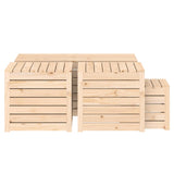 4 Piece Garden Box Set Solid Wood Pine - Close-Up Angle