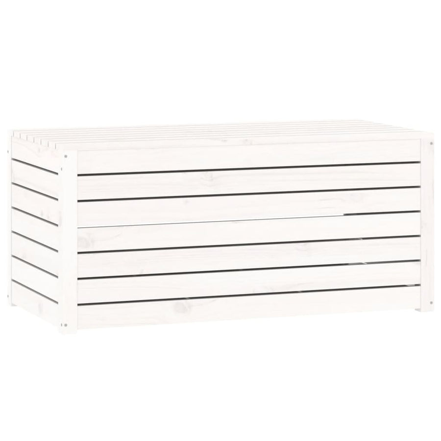 4 Piece Garden Box Set White Solid Wood Pine