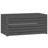 4 Piece Garden Box Set Grey Solid Wood Pine - Extra Image