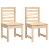 4 Piece Garden Dining Set Solid Wood Pine - Rear View