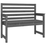 4 Piece Garden Dining Set Grey Solid Wood Pine - Close-Up Angle