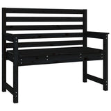 4 Piece Garden Dining Set Black Solid Wood Pine - Close-Up Angle