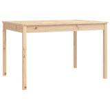 4 Piece Garden Dining Set Solid Wood Pine - Low Angle