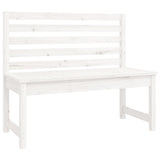 4 Piece Garden Dining Set White Solid Wood Pine - Close-Up Angle