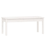 4 Piece Garden Dining Set White Solid Wood Pine - Close-Up Angle
