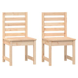 7 Piece Garden Dining Set Solid Wood Pine - Rear View