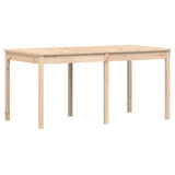 7 Piece Garden Dining Set Solid Wood Pine - Low Angle