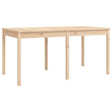 7 Piece Garden Dining Set Solid Wood Pine - Close-Up Angle