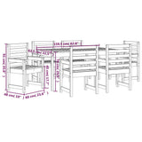 7 Piece Garden Dining Set Solid Wood Pine - Extra Image
