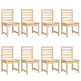 11 Piece Garden Dining Set Solid Wood Pine