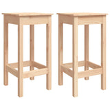 3 Piece Garden Bar Set Solid Wood Pine - 45-Degree Angle