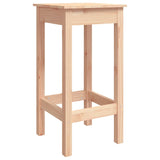 3 Piece Garden Bar Set Solid Wood Pine - Rear View