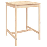 3 Piece Garden Bar Set Solid Wood Pine - Close-Up Angle