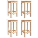 5 Piece Garden Bar Set Solid Wood Pine - Rear View