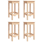 5 Piece Garden Bar Set Solid Wood Pine