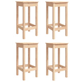 5 Piece Garden Bar Set Solid Wood Pine - Rear View