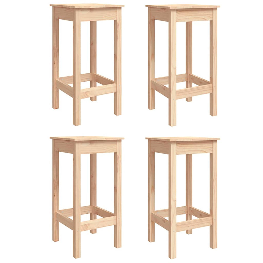 5 Piece Garden Bar Set Solid Wood Pine