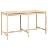 9 Piece Garden Bar Set Solid Wood Pine - Low Angle