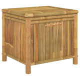 Garden Storage Box 60x52x55cm Bamboo - Front View