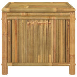 Garden Storage Box 60x52x55cm Bamboo - Side View