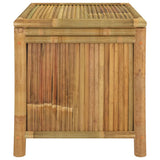 Garden Storage Box 60x52x55cm Bamboo - Top-Down View
