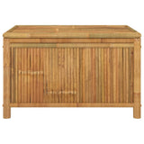 Garden Storage Box 90x52x55cm Bamboo - Side View