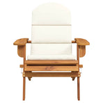 Adirondack Garden Chair with Cushions Solid Wood Acacia