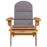 Adirondack Garden Chair with Cushions Solid Wood Acacia