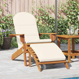 Adirondack Garden Chair with Footrest Solid Wood Acacia