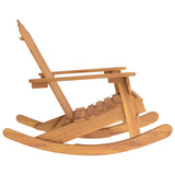 Adirondack Rocking Chair Solid Wood Acacia - Top-Down View