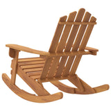 Adirondack Rocking Chair Solid Wood Acacia - 45-Degree Angle
