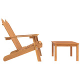 2 Piece Adirondack Garden Lounge Set Solid Wood Acacia - Top-Down View