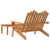 2 Piece Adirondack Garden Lounge Set Solid Wood Acacia - 45-Degree Angle