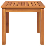 Coffee Table 40x40x36 cm Solid Wood Acacia - Side View