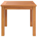 Coffee Table 40x40x36 cm Solid Wood Acacia - Top-Down View