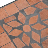 Parasol Base Terracotta Square 12 kg - Rear View