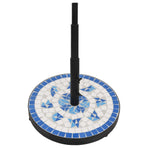 Parasol Base Blue and White Round 12 kg