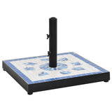 Parasol Base Blue and White Square 12 kg