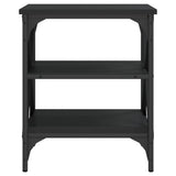 Side Tables 2 pcs Black 40x42x50 cm Engineered Wood